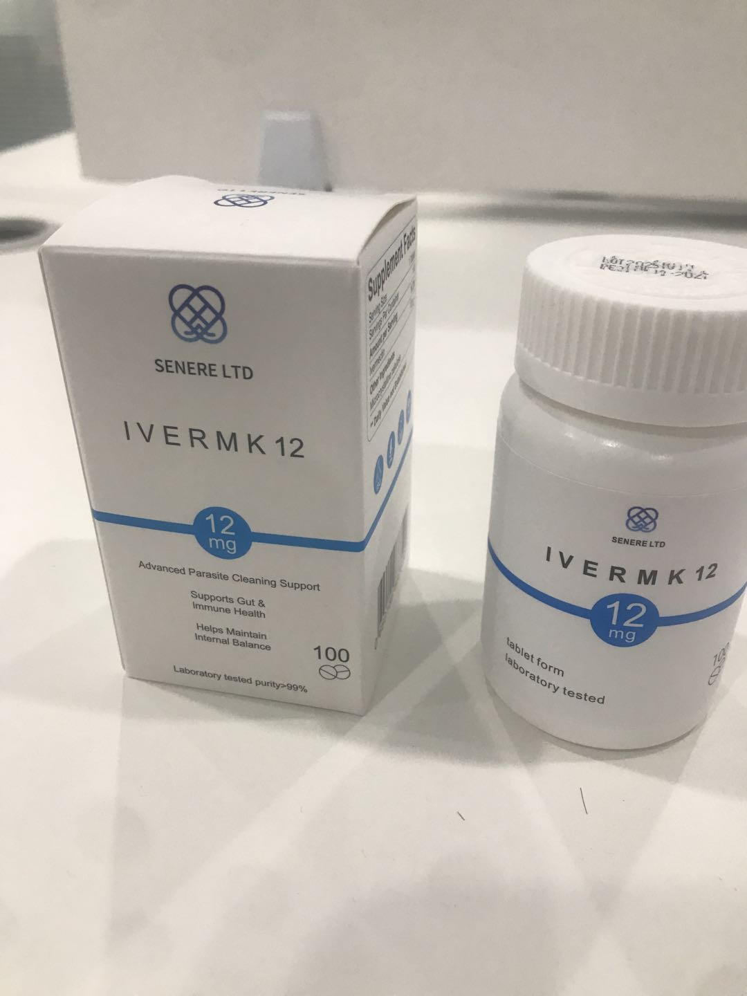ivermk 12 mg - 100 tablets per bottle
