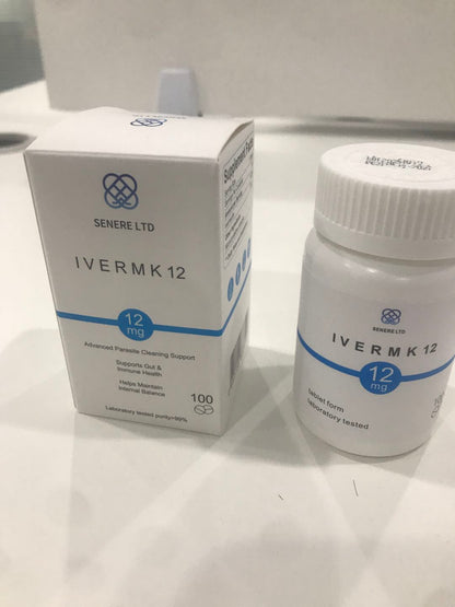 ivermk 12 mg - 100 tablets per bottle